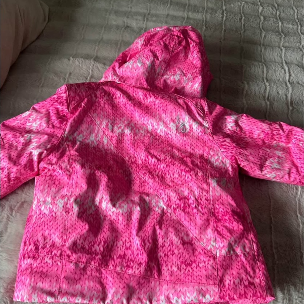 Spyder Pink Floral Raincoat with Hood